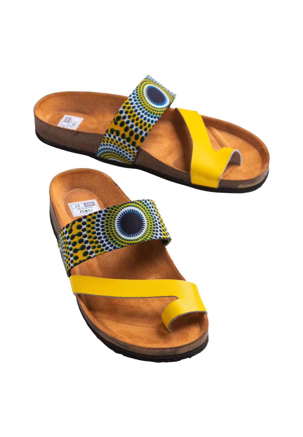 Yellow deals cork sandals