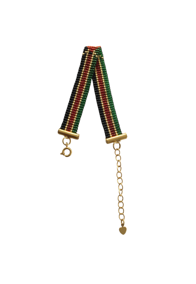 Myuki Glass Bead Bracelet - Kenyan Flag