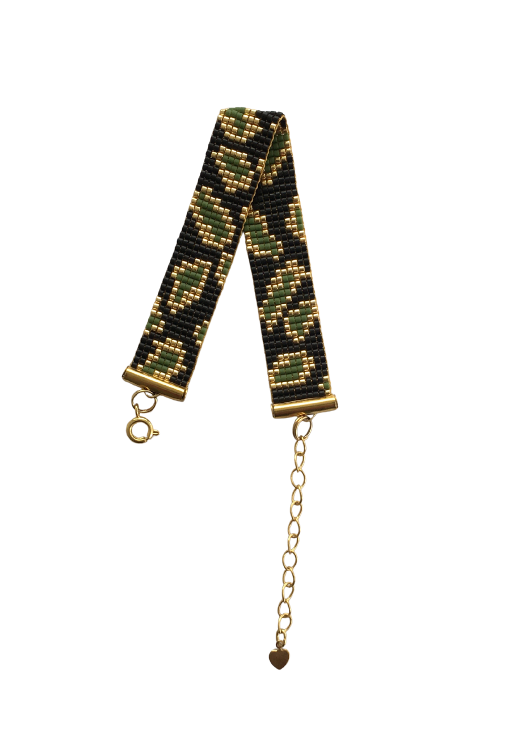 Myuki Glass Bead Bracelet - Green