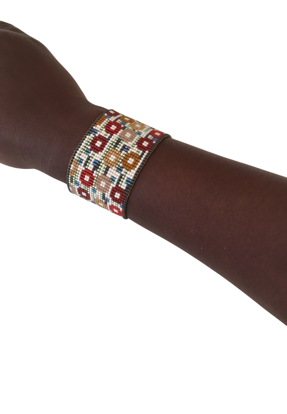 Myuki Glass Bead Bracelet - Flowers