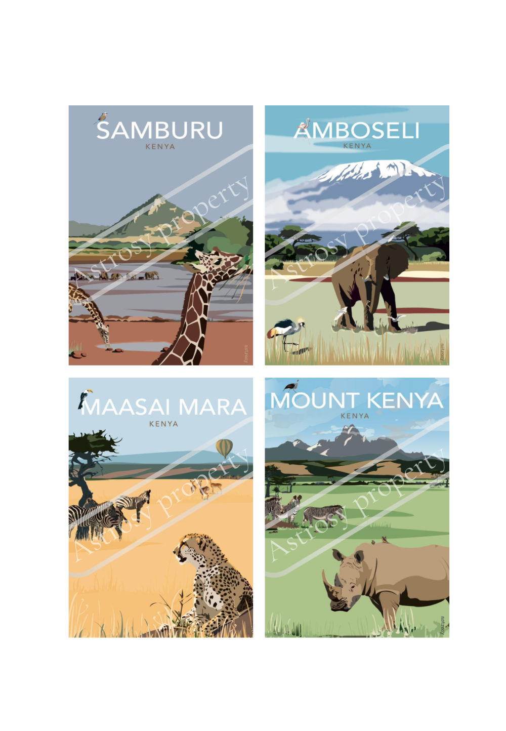 Artprint Postcard - Set 4