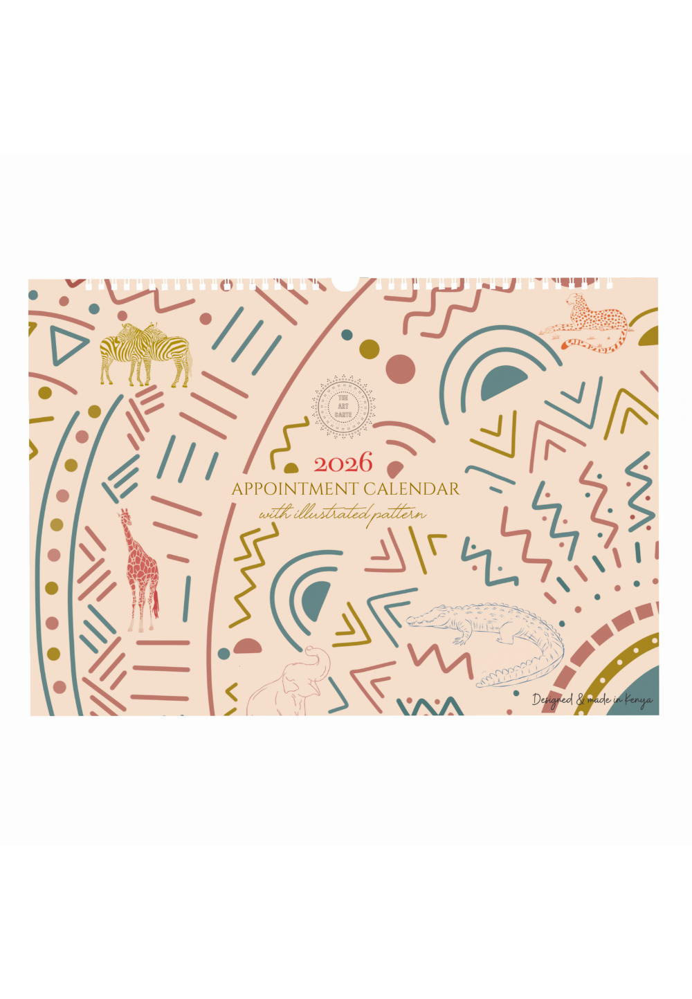 2026 Safari Appointment Wall Calendar