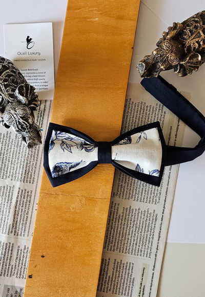 Double Bowtie - Blue & White