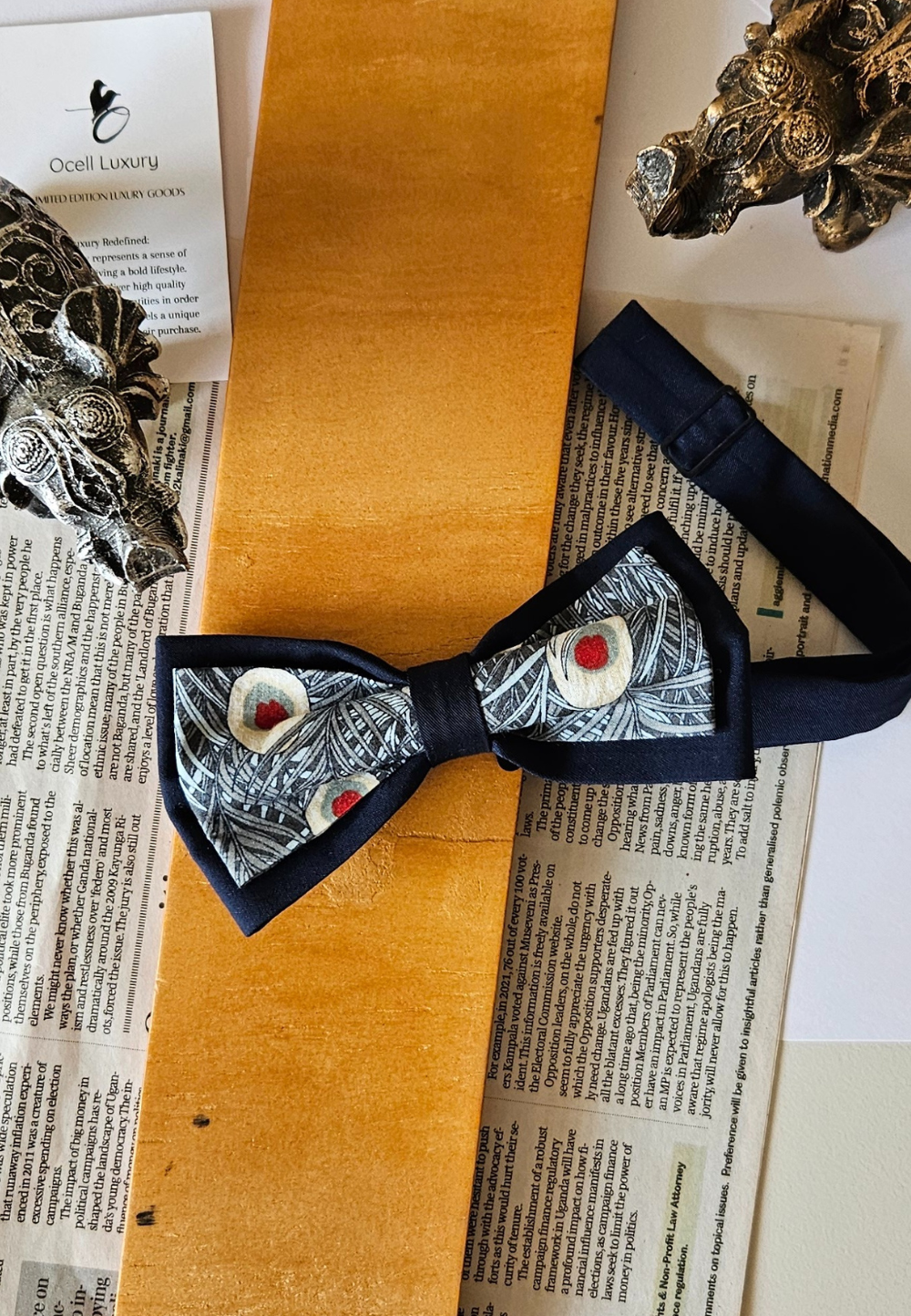 Double Bowtie - Blue Peacock