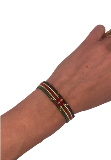 Myuki Glass Bead Bracelet - Kenyan Flag