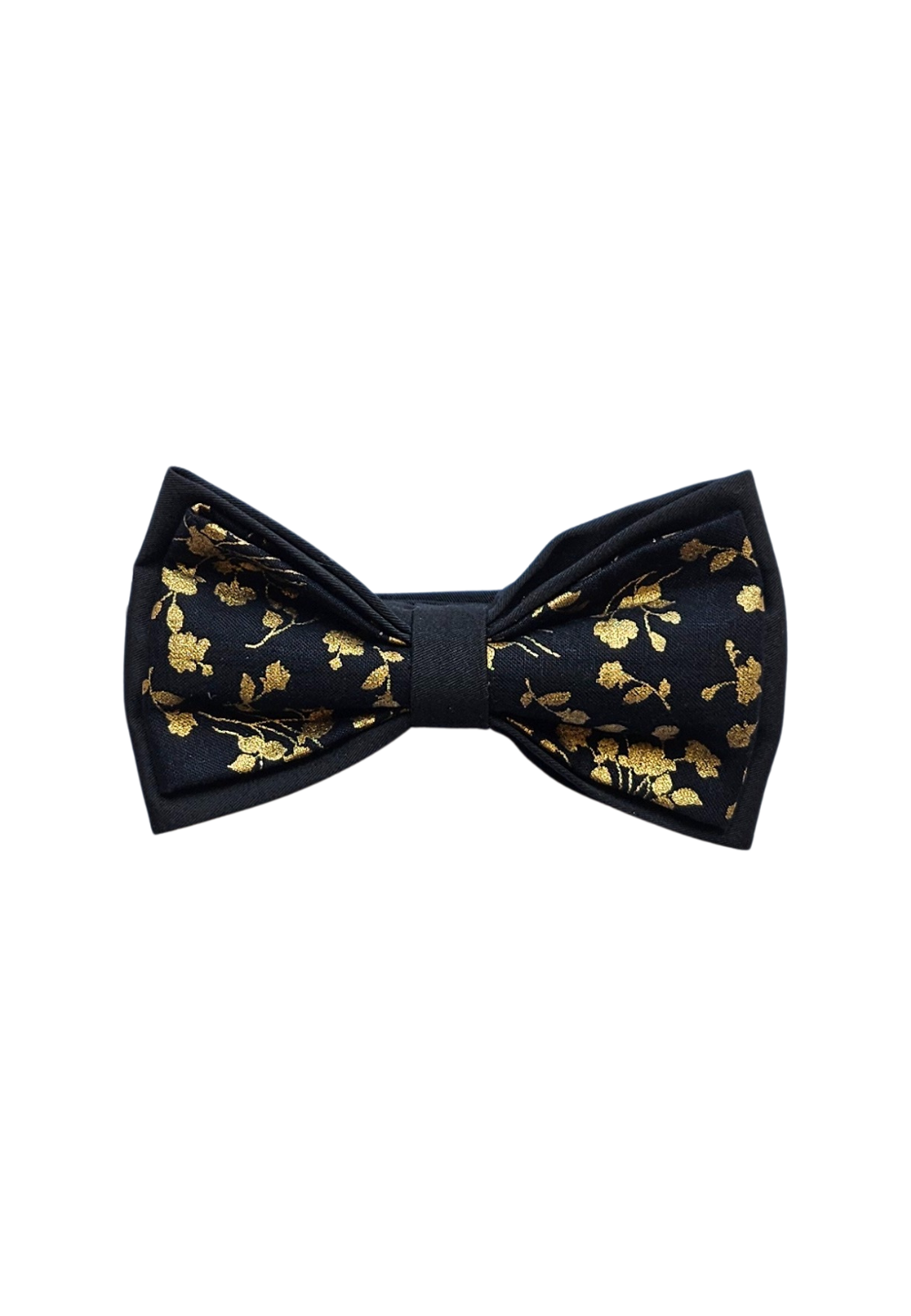 Double Bowtie - Black & Gold