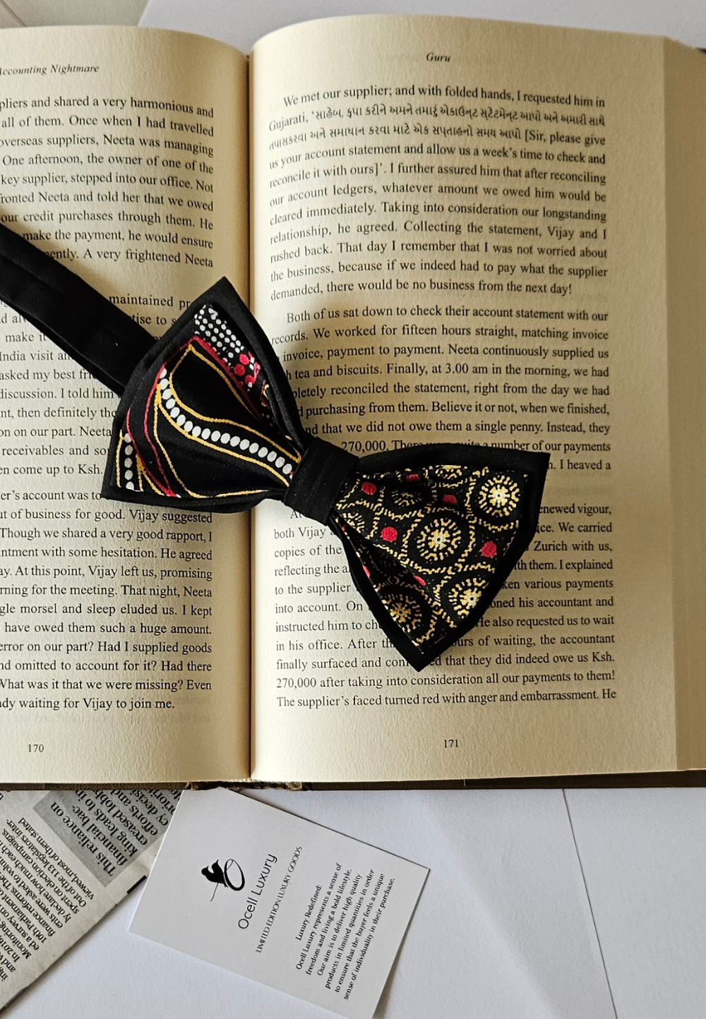 Double Bowtie - Red Multi