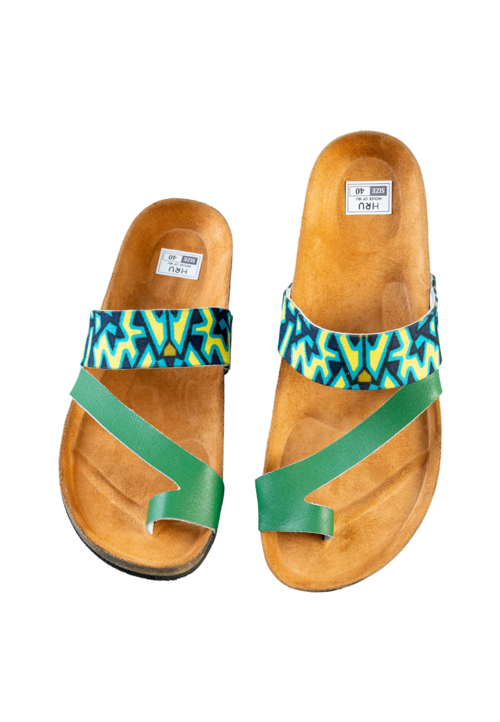 Cork Sandals - Green