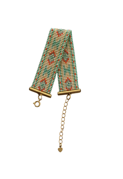 Myuki Glass Bead Bracelet - Coastal Colours