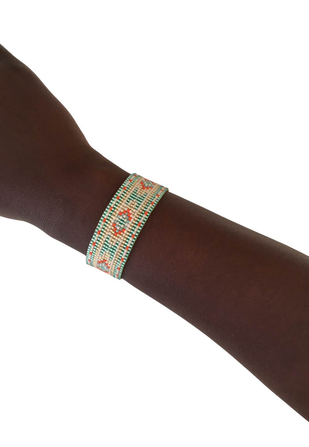 Myuki Glass Bead Bracelet - Coastal Colours