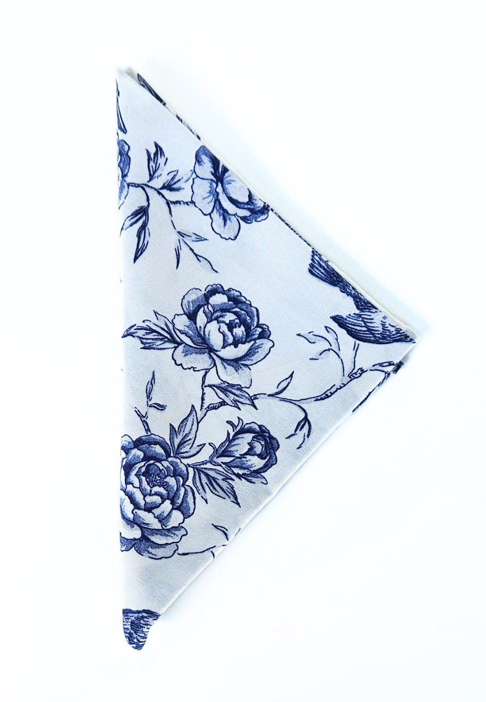 Pocket Square - Blue & White