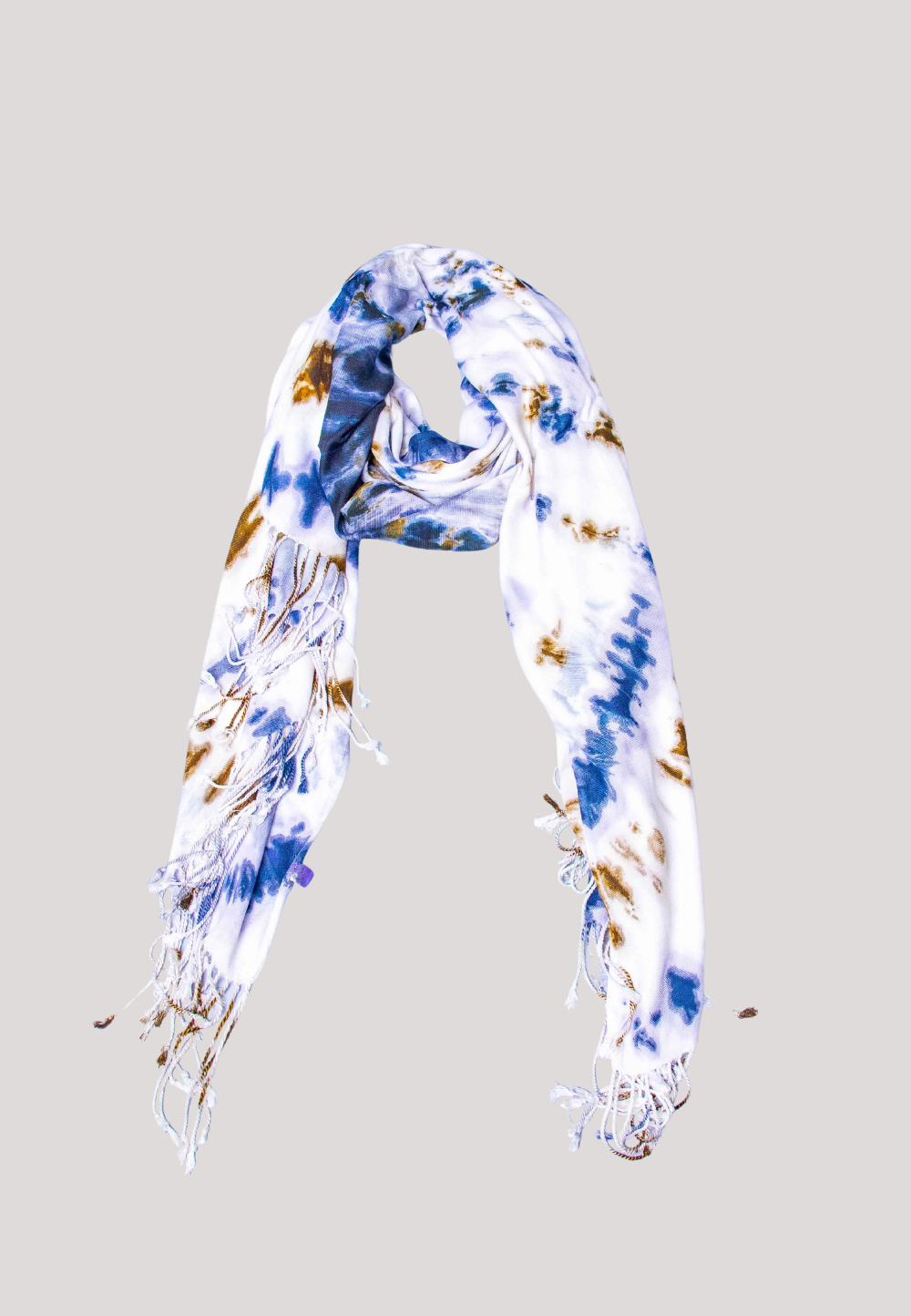 Dhow Cruise Scarf - White & Blue