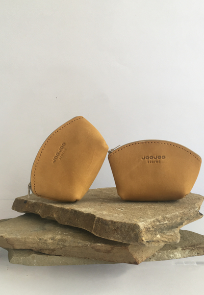 Mini Mustard Leather Pouch