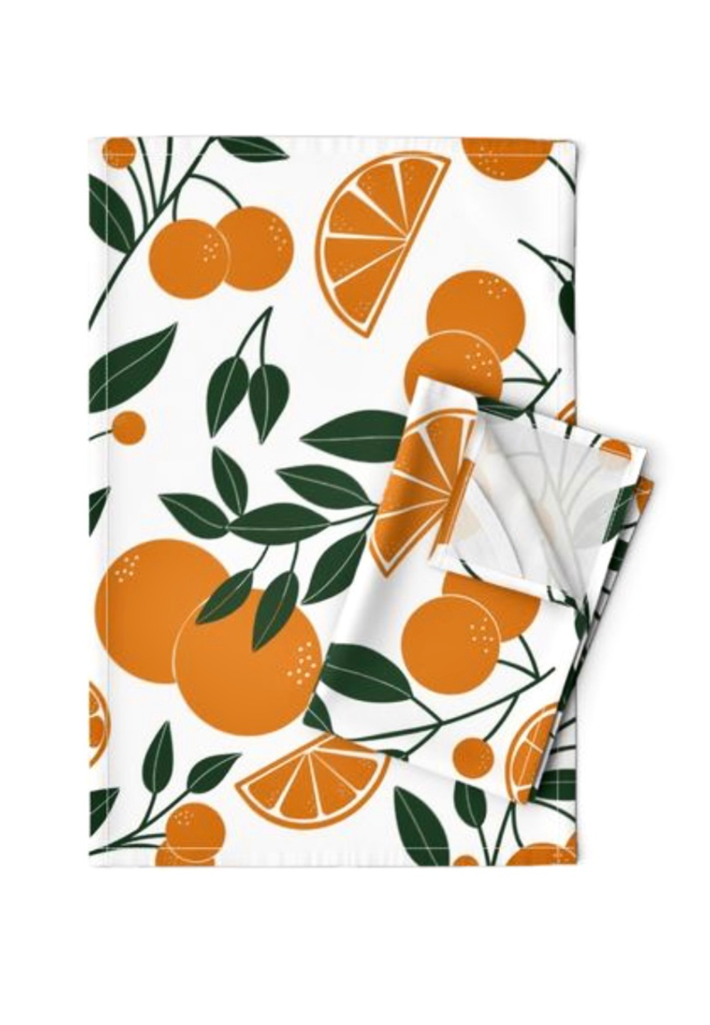 Orange tea towel