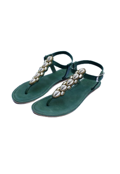 Malindi Sandals with cowrie shells