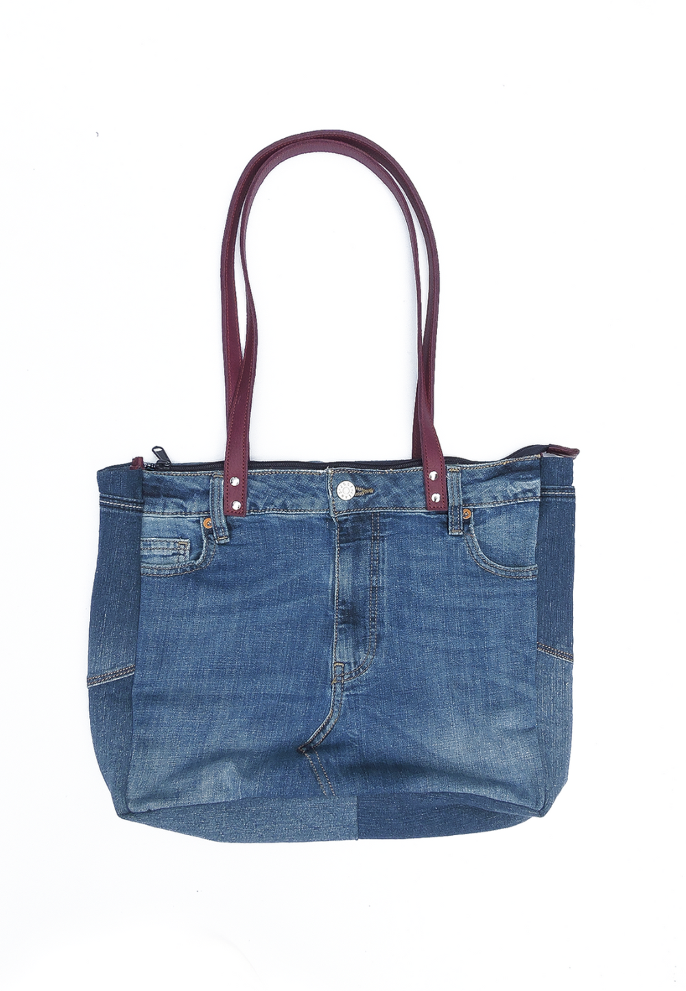 Denim Gusset Tote Bag