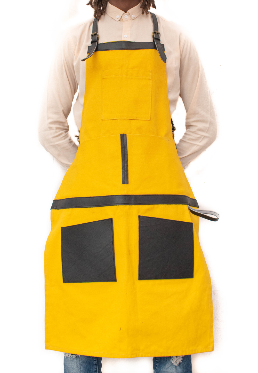 Ejutan Canvas Apron - Yellow