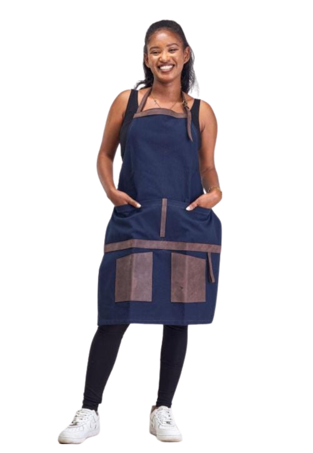 Ejutan Canvas Apron - Navy Blue