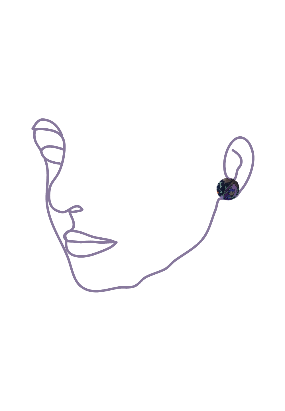 Monaco Earrings - Purple