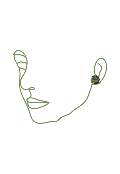 Brazil Earrings - Green Multi